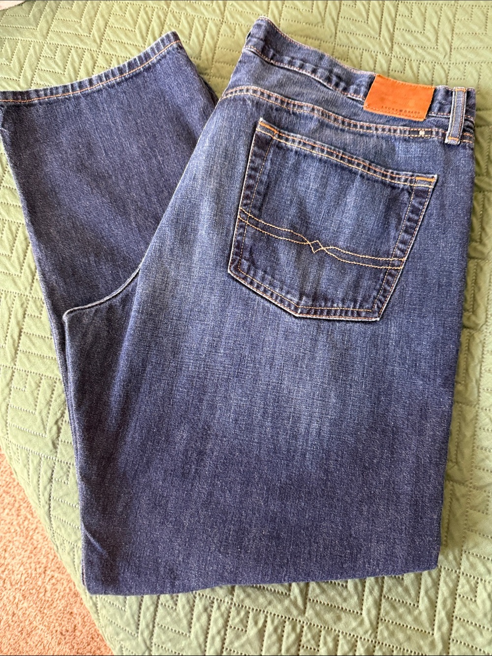 Lucky Brand Men's Dark Blue “Vintage Straight” Jeans